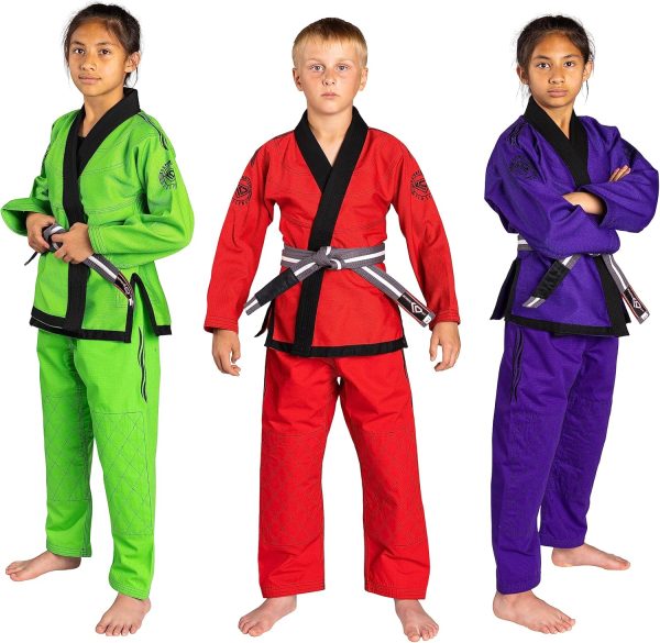 Kids Jiu Jitsu Gi Wave Line KO Sports 450GSM-0
