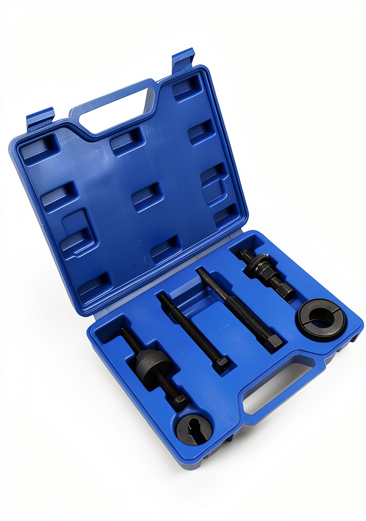 GAOLAOSY pulley puller in use on a car engine