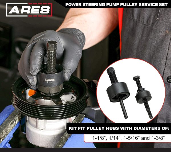 Power Steering Pump Pulley Remover ARES Tool Kit-2