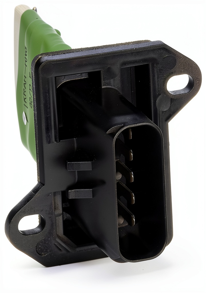 Installing blower motor resistor in a vehicle HVAC system