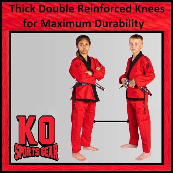 Kids Jiu Jitsu Gi Wave Line KO Sports 450GSM-4