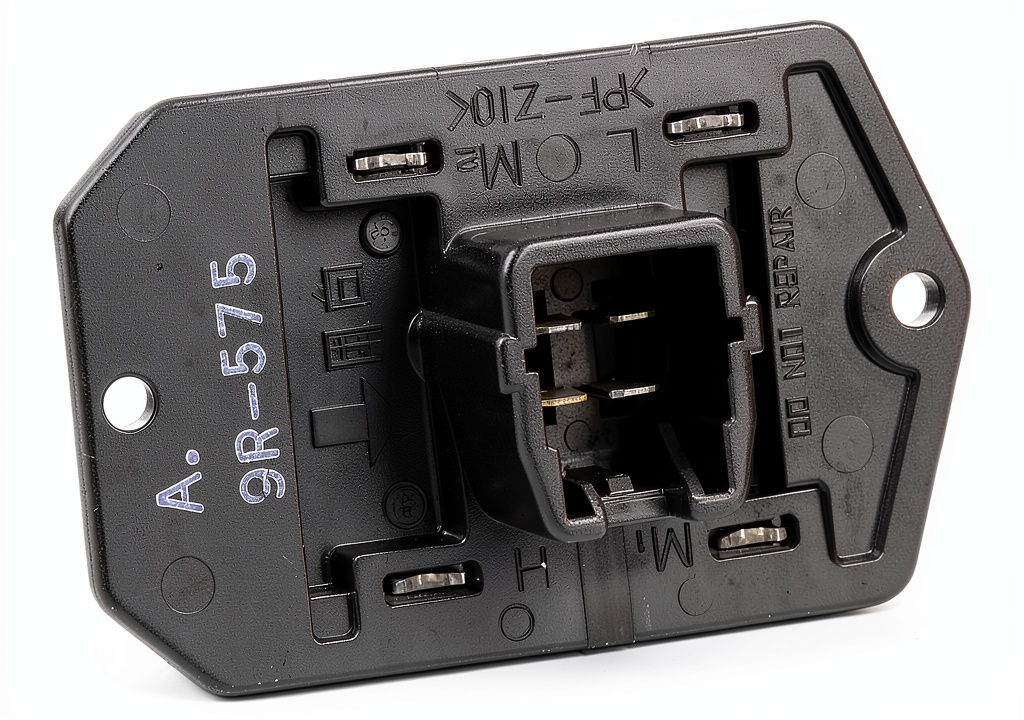 Installing blower motor resistor on a vehicle HVAC PCB