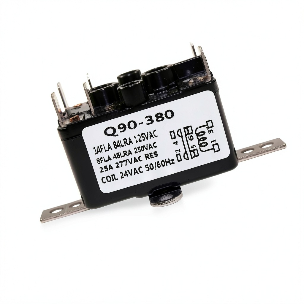 Obida 90-380 relay installed in a vehicle HVAC panel