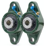 XIKE Pillow Block Flange Mounted Ball Bearings UCFL201-8 1/2" CastIron-0