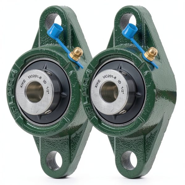 XIKE Pillow Block Flange Mounted Ball Bearings UCFL201-8 1/2" CastIron-0