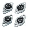 KFL08 Flanged Pillow Block Bearings Moicstiy Zinc Alloy 4 Pack-0