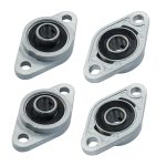 KFL08 Flanged Pillow Block Bearings Moicstiy Zinc Alloy 4 Pack-0