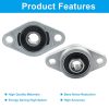KFL08 Flanged Pillow Block Bearings Moicstiy Zinc Alloy 4 Pack-3