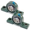 XIKE Pillow Block Mounted Ball Bearings UCP206-18 1-1/8" Cast Iron-0