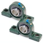 XIKE Pillow Block Mounted Ball Bearings UCP206-18 1-1/8" Cast Iron-0