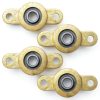 Pillow Block Bearing 4 Pack 6mm Shaft 1/4in Bore 2‑Bolt Flange Badong-0