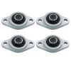 KFL08 Flanged Pillow Block Bearings Moicstiy Zinc Alloy 4 Pack-4