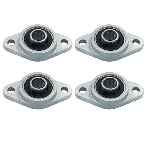 KFL08 Flanged Pillow Block Bearings Moicstiy Zinc Alloy 4 Pack-4