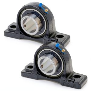 XIKE Pillow Block Bearings Iron Base 1-11/16" Iron Base-0