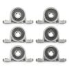 uxcell 6 Pcs KP08 Pillow Block Bearing 8mm Zinc Alloy Self-Aligning-0