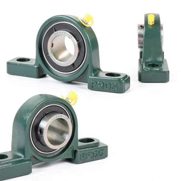 AR-PRO Pillow Block Bearing UCP205-16 2-Pack Self‑Aligning Steel-1