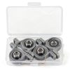 8 mm Bore Diameter Pillow Block Bearings by Eowpower Zinc Alloy 4pcs-2