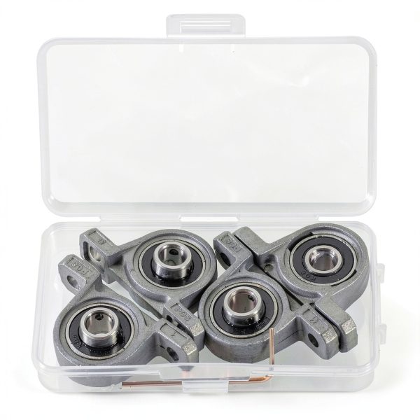 8 mm Bore Diameter Pillow Block Bearings by Eowpower Zinc Alloy 4pcs-2