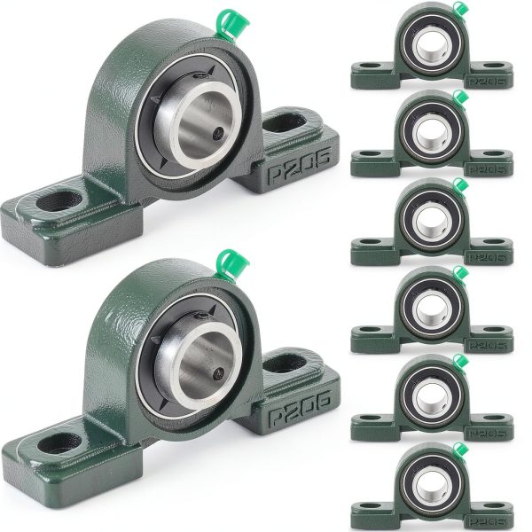 Gisafai Pillow Block Bearing UCP205-16 Green Cast Iron Unit-0