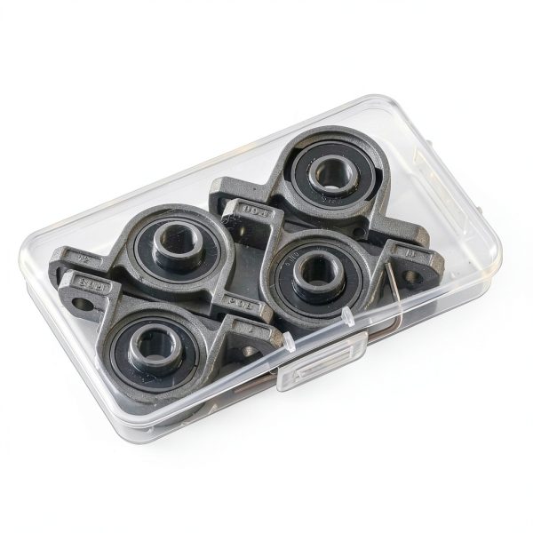 8 mm Bore Diameter Pillow Block Bearings by Eowpower Zinc Alloy 4pcs-3